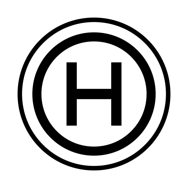 直升机停机坪图标材料。图片下载