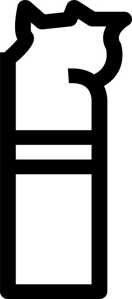 简洁的香烟图标标志设计图片下载