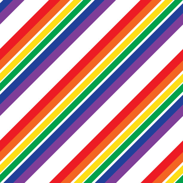 彩虹条纹无缝图案背景中图片下载