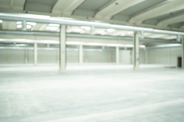 离焦的空工厂背景图片下载