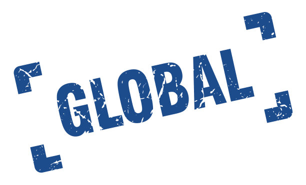 全球邮票广场垃圾标志孤立在白色图片下载