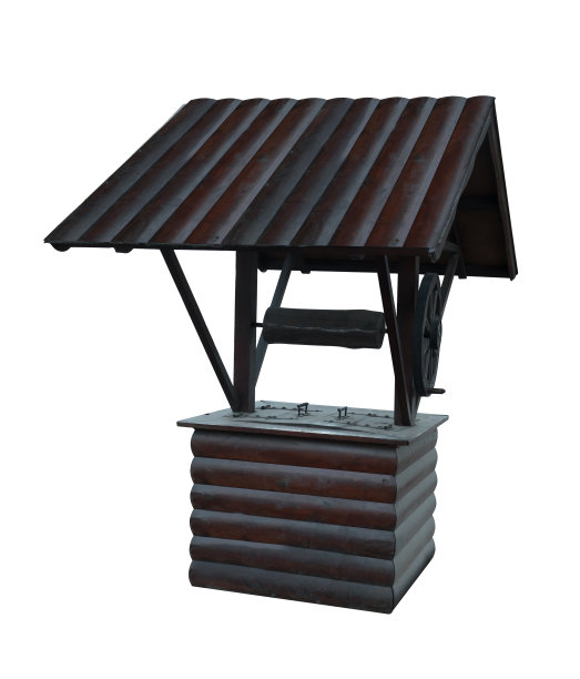 良好的复古与屋顶上的白色背景孤立图片下载