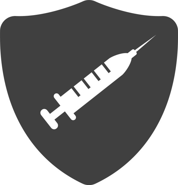 盾疫苗平面图标象征图片下载