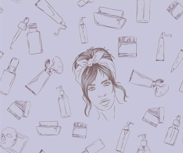 花样用护理用品和女孩护理图片下载