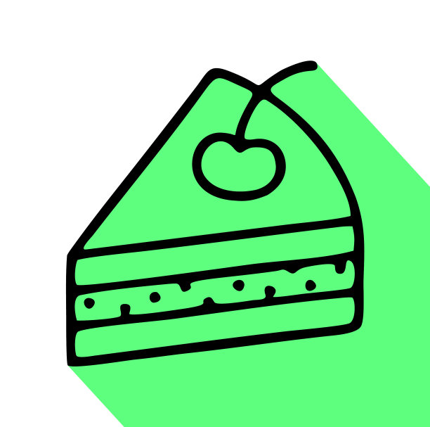 片饼平线图标细的标志图片下载