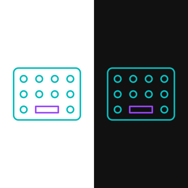 线丸在吸塑包装图标孤立在白色图片下载