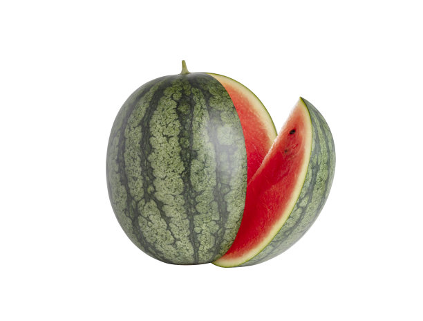 新鲜的西瓜切片图片下载