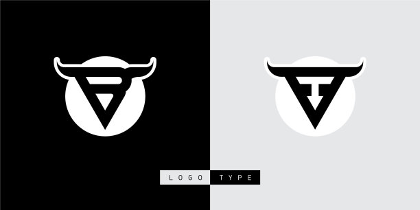 公牛或金牛座的标志设计元素或图标图片下载