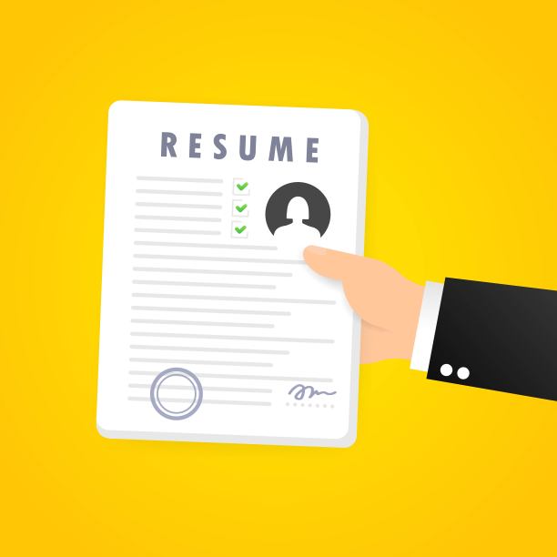 Resume图标集。寻找一份工作。选择员工。寻找专业人员。分析人员的简历。简历的形式。就业的概念。矢量在孤立的白色背景。每股收益10图片下载