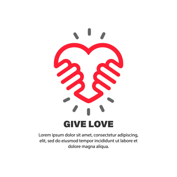 给爱签名手握心的关系图片下载