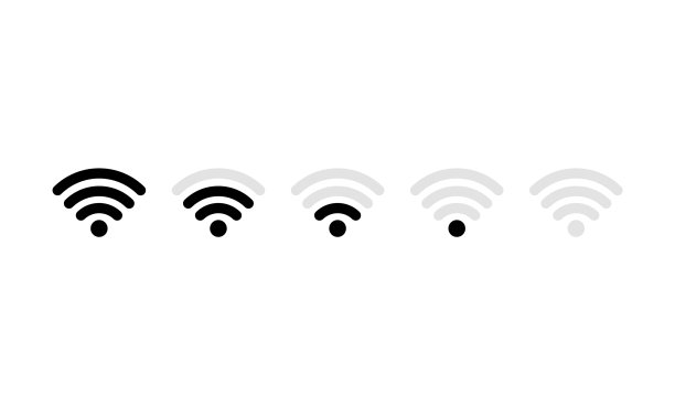 WIFI图标集移动信号强度指示器图片下载