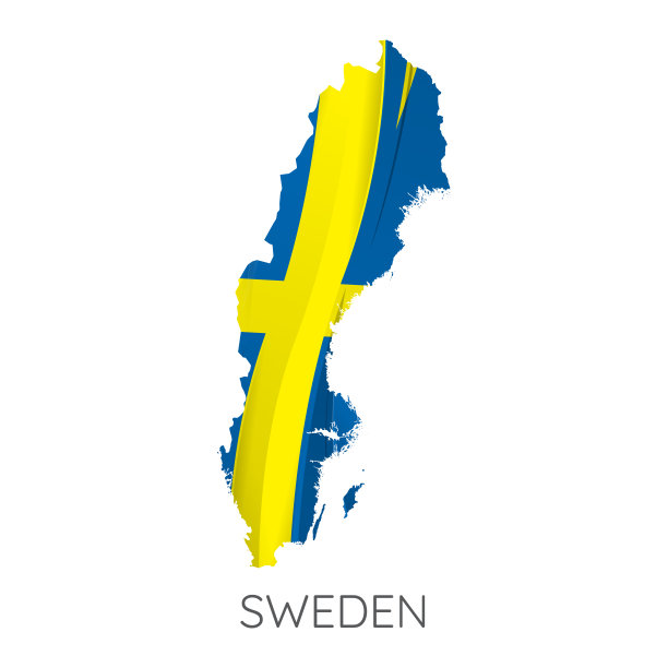 瑞典地图图片下载
