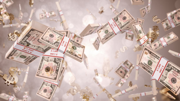 10美元钞票飞图片下载