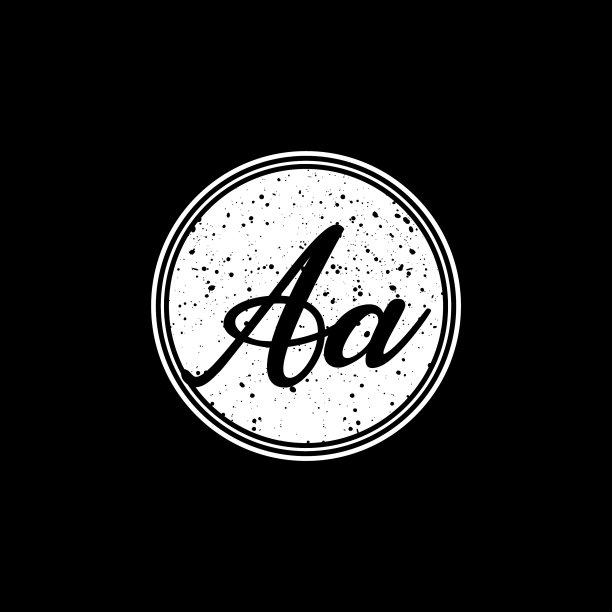 一个最初的手写在黑色和白色的圆圈图片下载