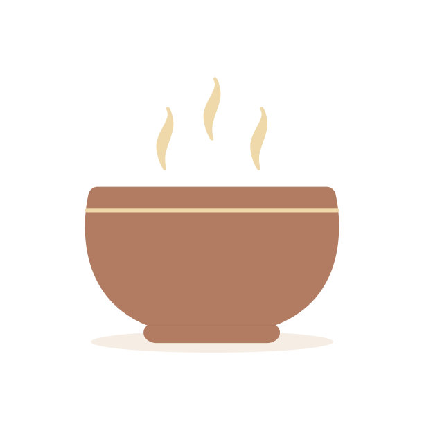 热汤图标矢量插图图片下载