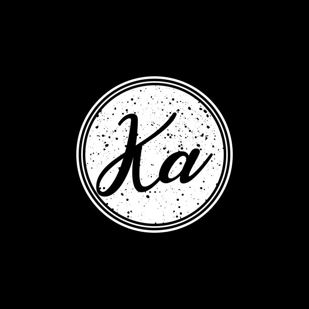 K是一个黑白圈的首字母图片下载