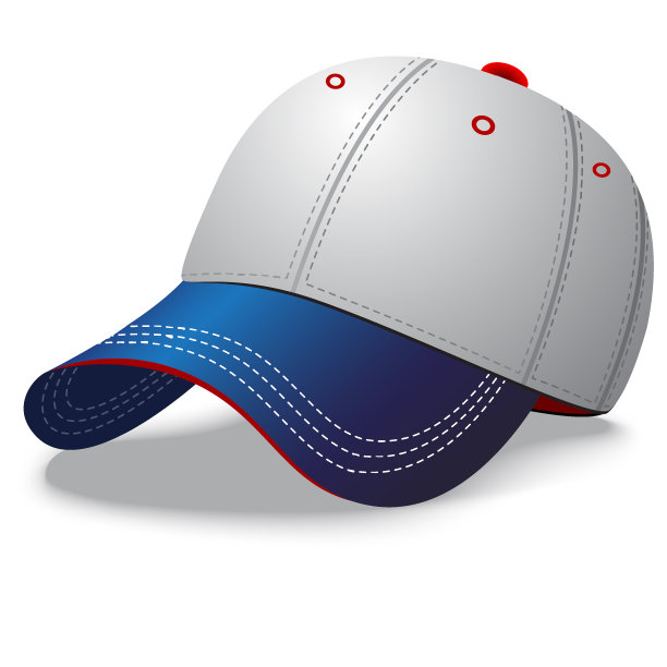 蓝白相间的棒球帽图片下载