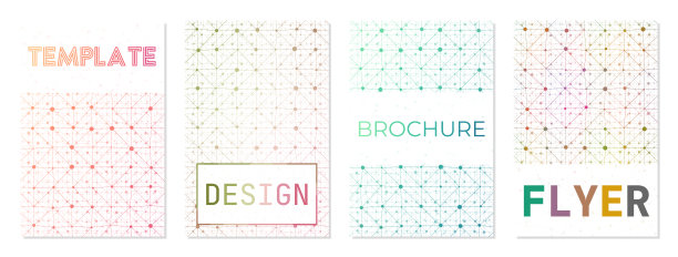 几何封面的集合。图片下载
