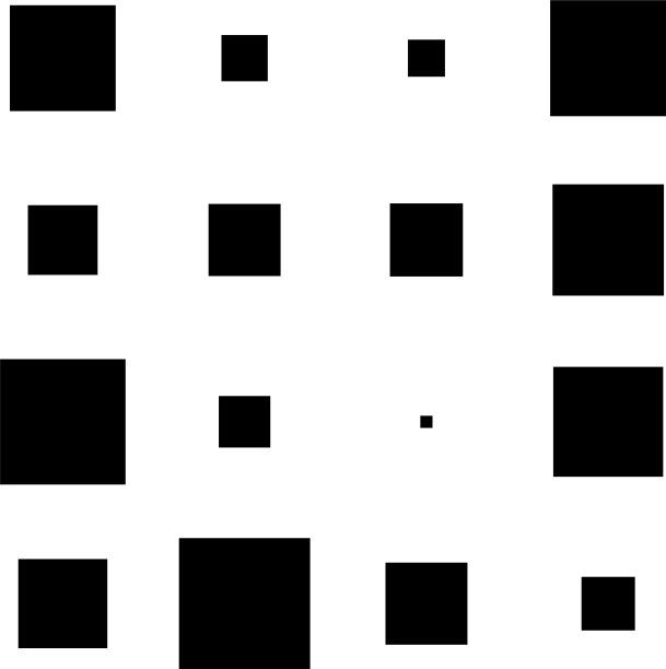 4 × 4立方体正方形几何排列正方形图片下载