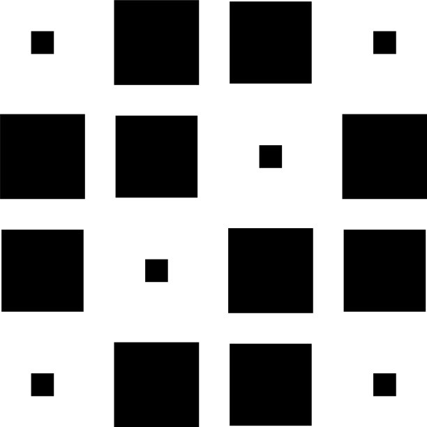 4 × 4立方体正方形几何排列正方形图片下载