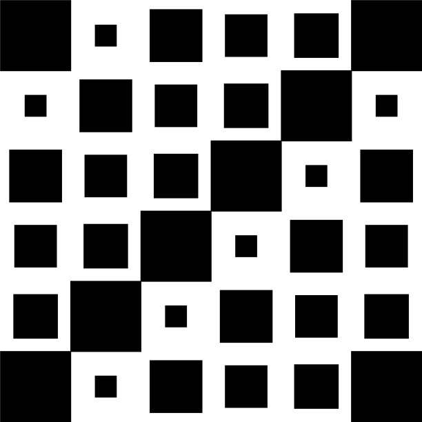 6x6立方方阵几何排列方阵图片下载