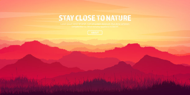 山和森林。野生自然景观。旅行和adventure.Panorama。进了树林。地平线。树木,雾图片下载