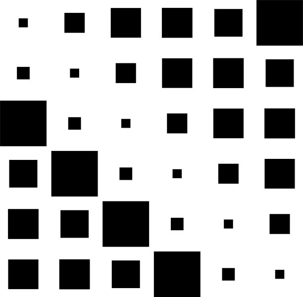 6x6立方方阵几何排列方阵图片下载