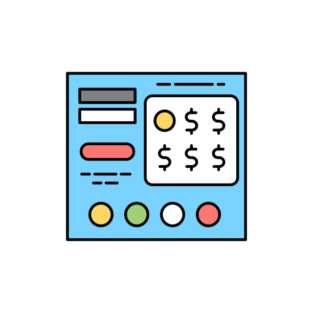 乐透色线图标。象形文字用于网页、手机应用、促销。图片下载