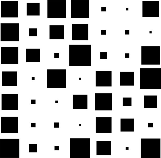 7x7立方方阵几何排列方阵图片下载