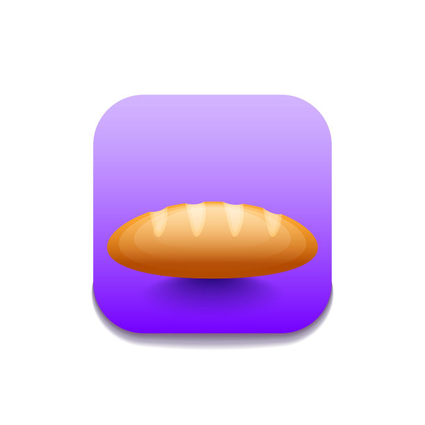 面包食品标志矢量图标符号图片下载