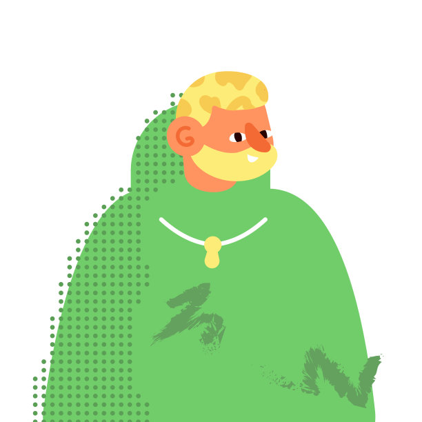 男人潮人与胡子和小胡子向量图片下载