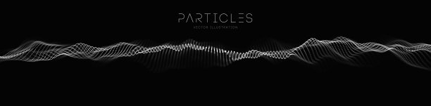 音频波和音乐波。音乐粒子抽象技术背景。矢量声波技术的音乐均衡器，EPS 10。图片下载