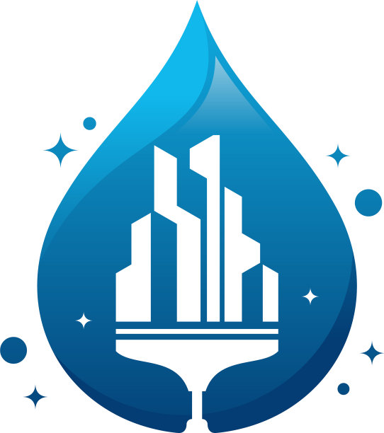 清洁服务标志模板概念清洁图片下载