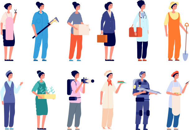 职业女性群体专业人士图片下载