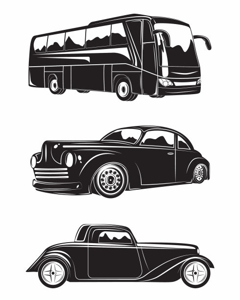 设置老爷车的标志设计图片下载