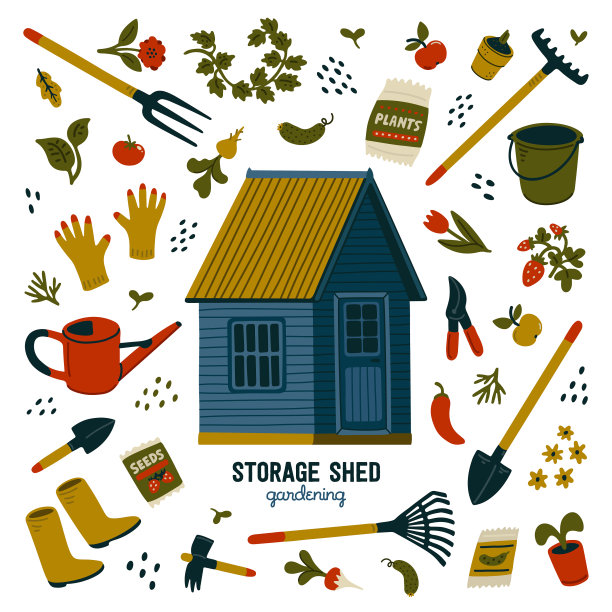 储存棚与蓝色储存棚不同图片下载