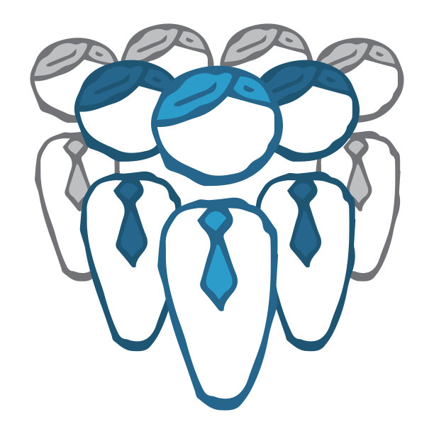 团队合作图标大公司商务人士集团图片下载