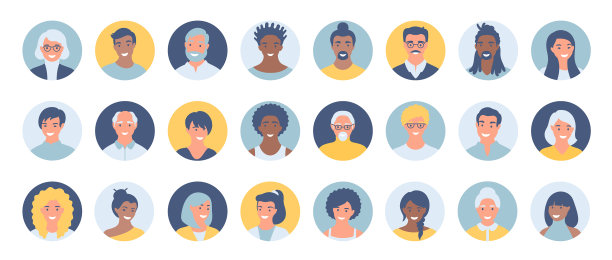 设置人物头像人物的头不同图片下载