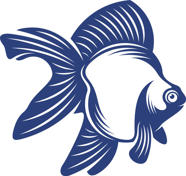 金鱼标志设计模板金鱼图标图片下载