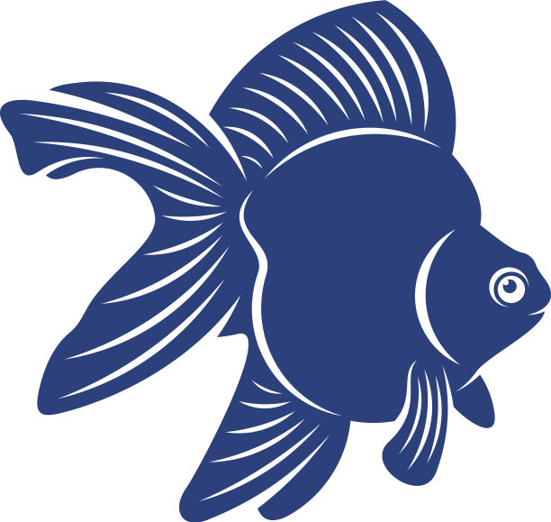 金鱼标志设计模板金鱼图标图片下载