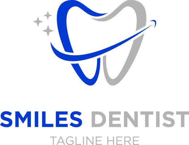 牙科微笑标志为牙科诊所标志图片下载