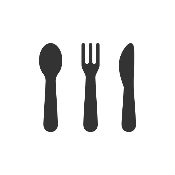 餐具黑色图标图片下载