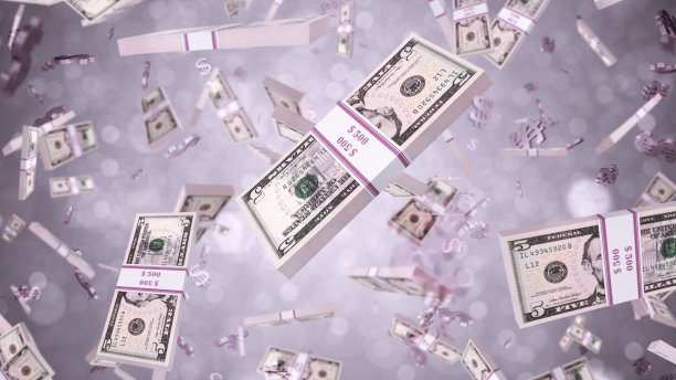 5美元钞票飞图片下载