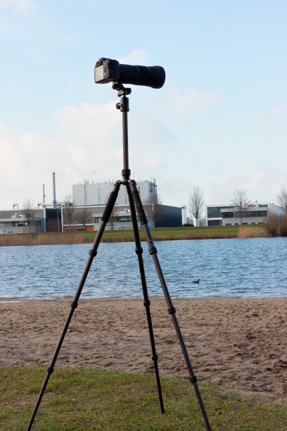 用三脚架上的相机拍摄野生动物图片下载