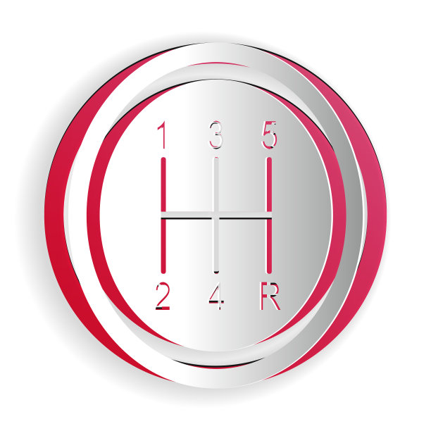 纸切割换挡图标孤立在白色图片下载