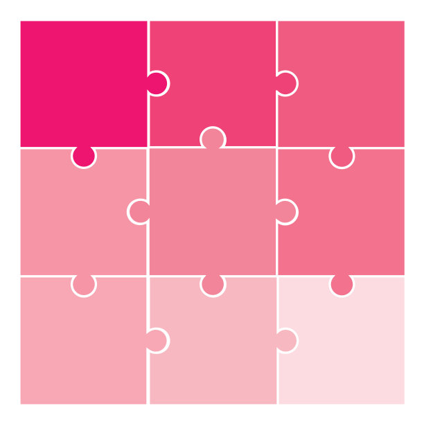 粉红色的拼图图片下载