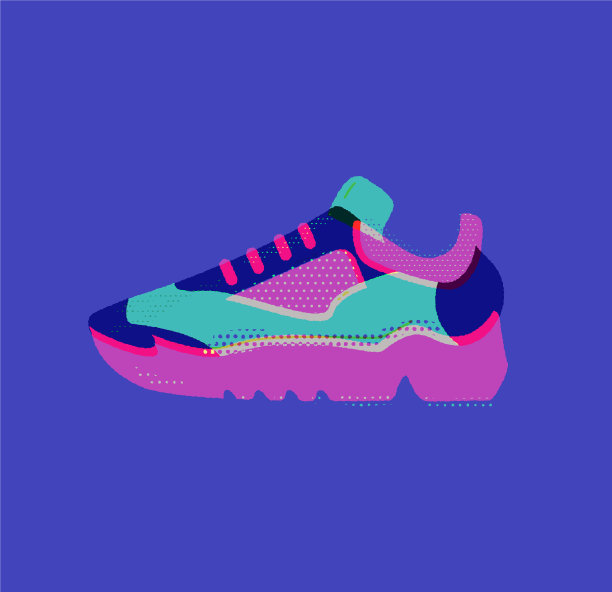 酷运动鞋运动健身跑步健康图片下载