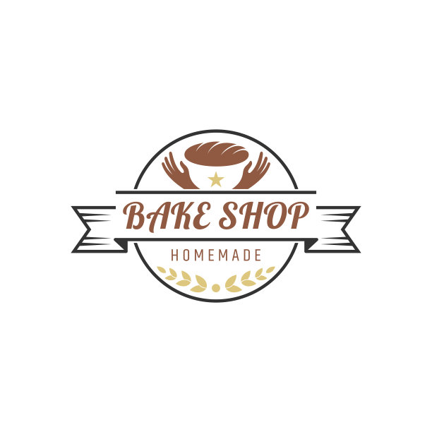 复古烘焙店标志图片下载