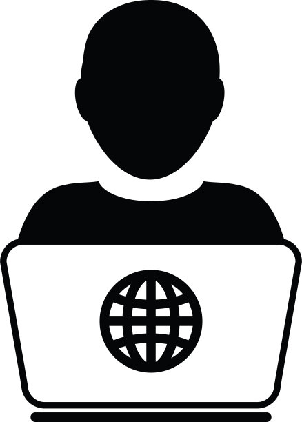 头像图标用笔记本电脑男用户图片下载