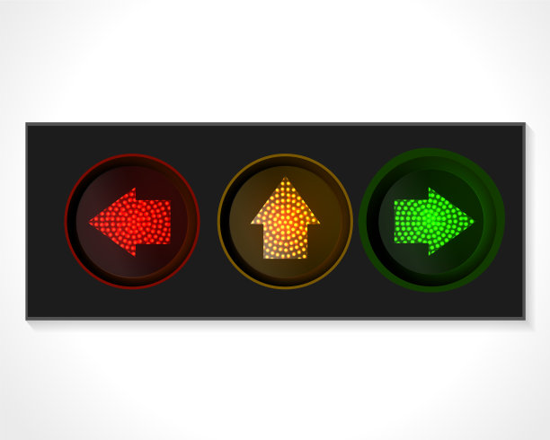 箭头红绿灯图片下载